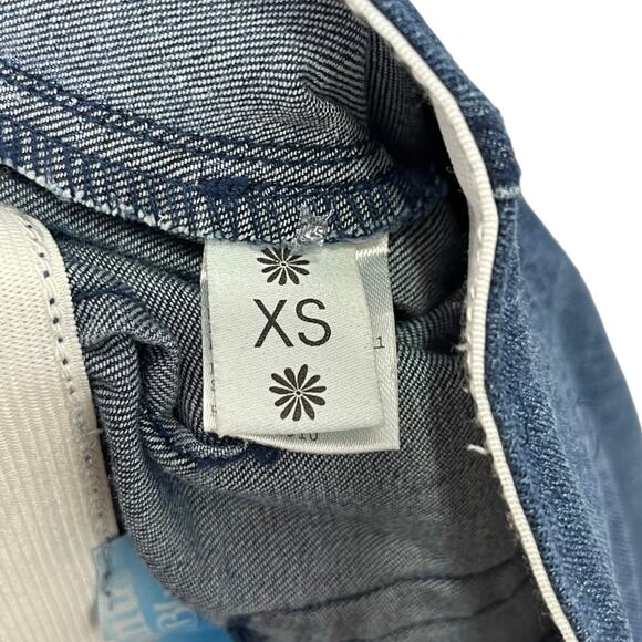 Show Me Your Mumu Berkeley Bell Rainfall Desert Rose Embroidered Jeans XS Flare - Picture 10 of 11